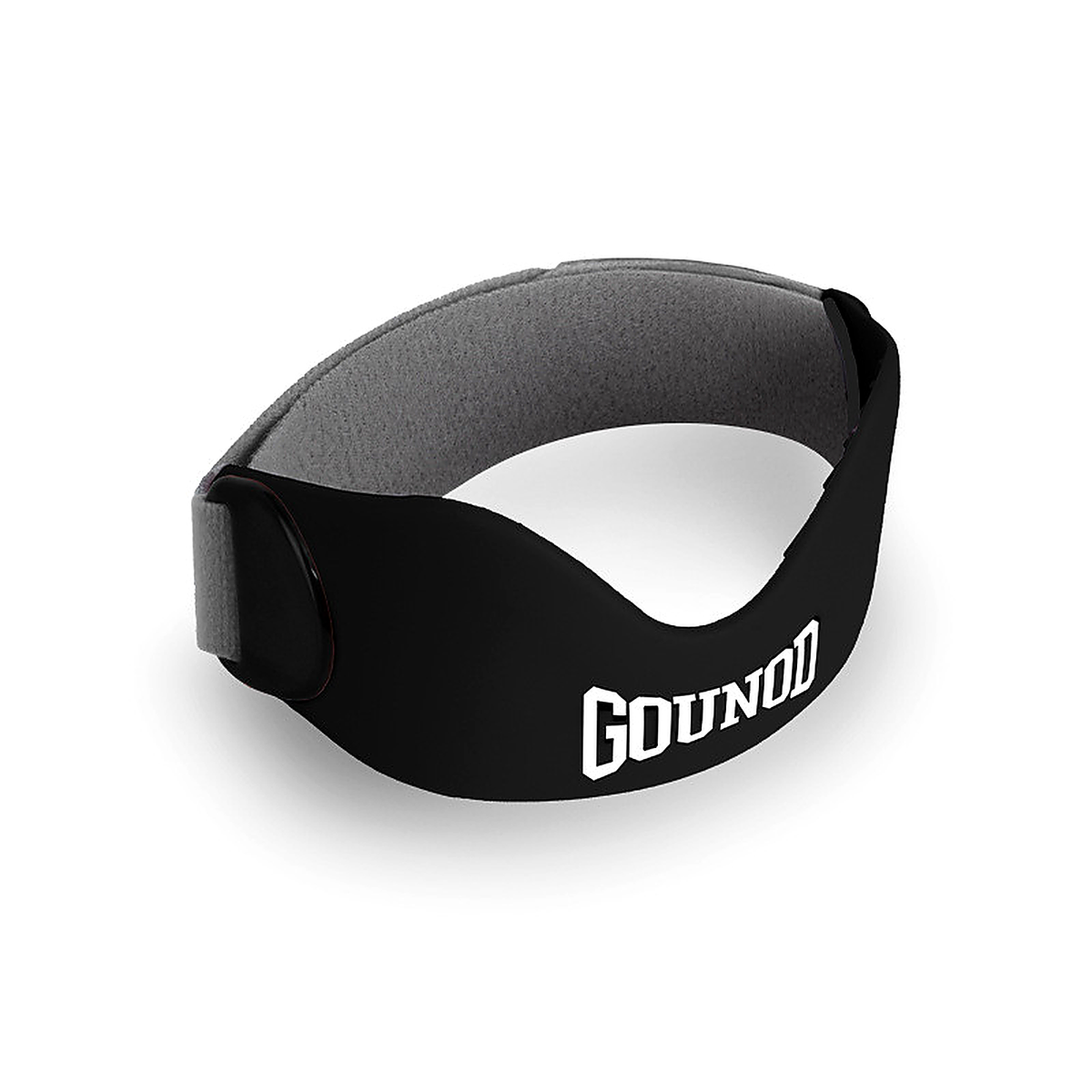 Black patellar knee strap with silicone pad
