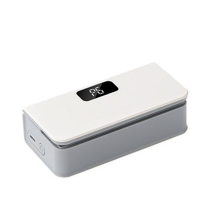 White mini rechargeable bag sealer with digital display