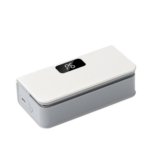 White mini rechargeable bag sealer with digital display